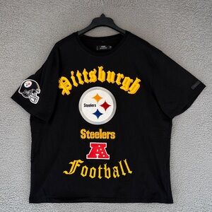 Pittsburgh Steelers Football men’s 3XL fully embroidered short sleeve shirt NFL